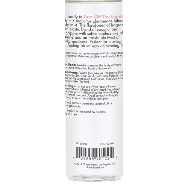 CG Body Mist w/Pheromones All Night Long 3.5 oz.