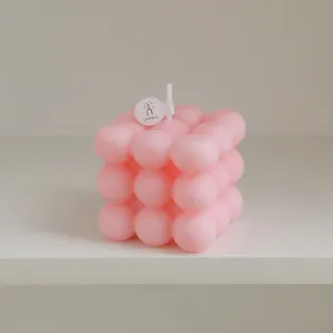 Cube Scented Candle | Pink Bubble Cube