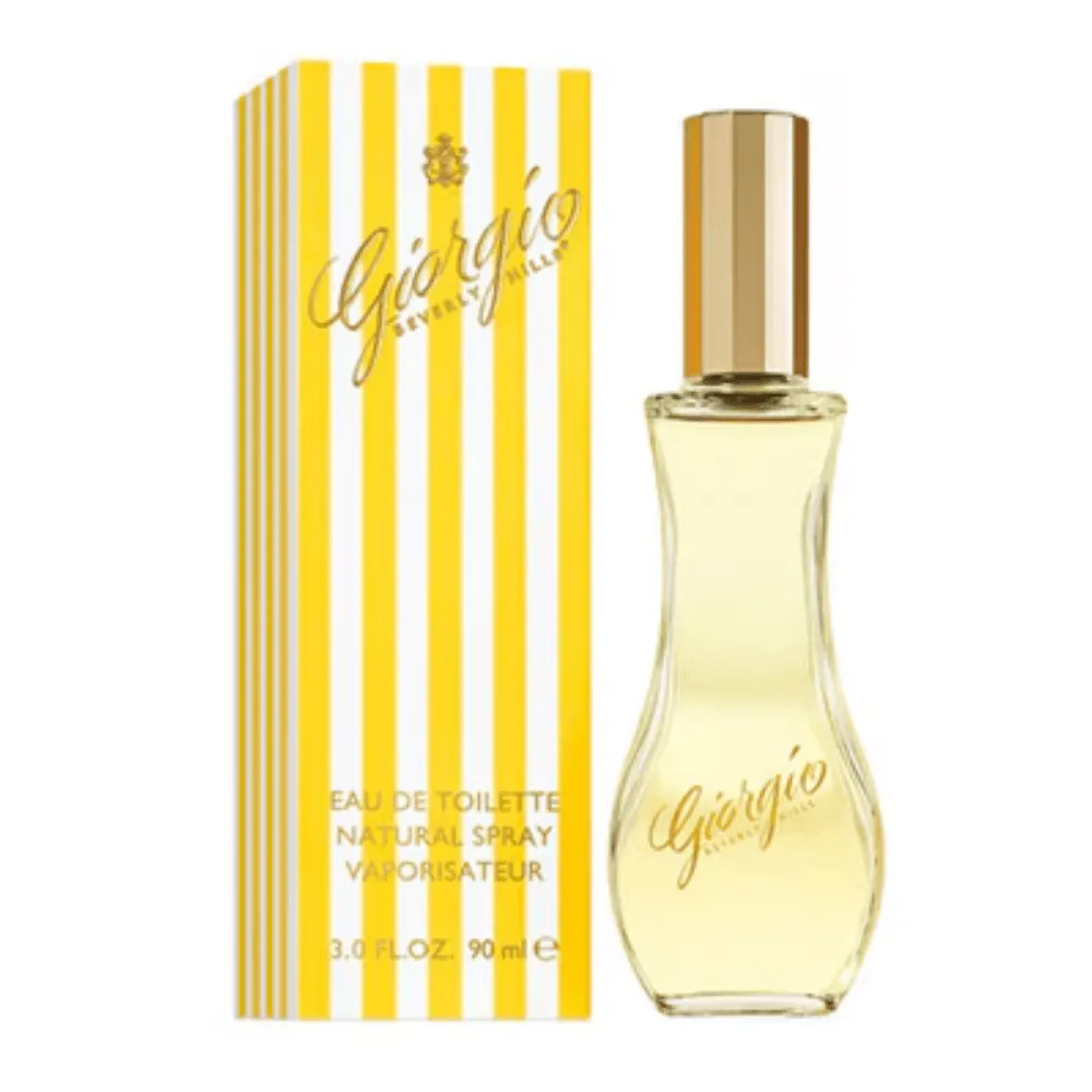 Giorgio Beverly Hills Yellow Eau De Toilette Women's Perfume Spray (90ml)