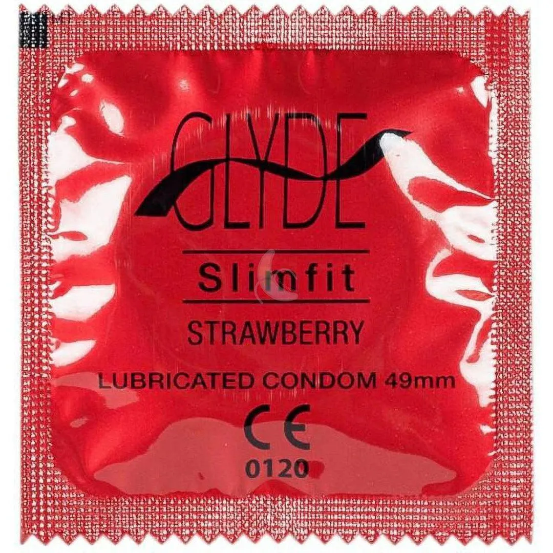 Glyde SlimFit Strawberry Flavored Condoms 🍓