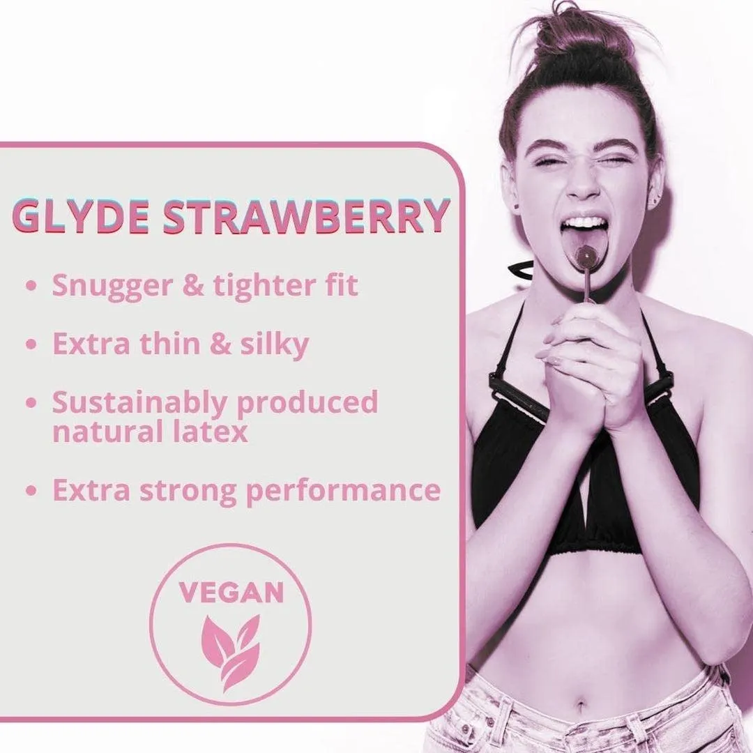 Glyde SlimFit Strawberry Flavored Condoms 🍓