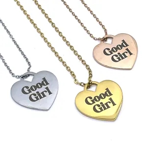 Good Girl Pendant Necklace - Discreet Day Collar