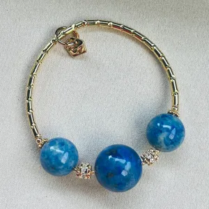 Lucky Lapis Lazuli & Quantum Quattro Diadem Bracelet