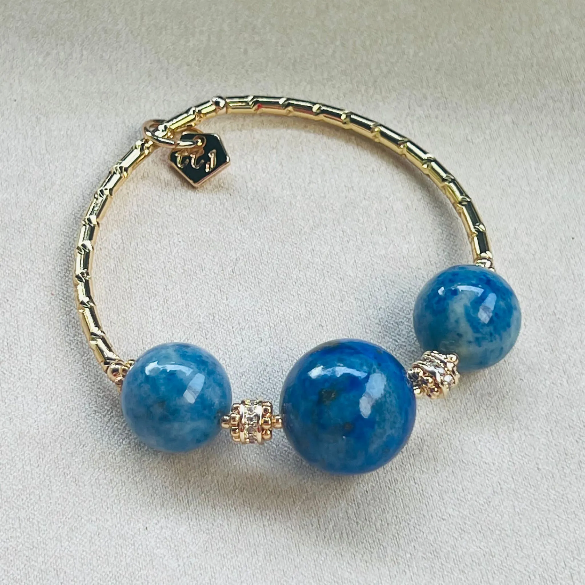 Lucky Lapis Lazuli & Quantum Quattro Diadem Bracelet