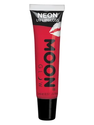 Moon Glow Intense Neon UV Fruity Lipgloss, Red