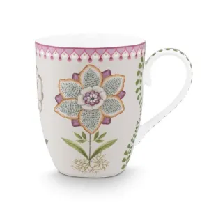 Pip Studio Lily & Lotus Tiles Mug - Off White